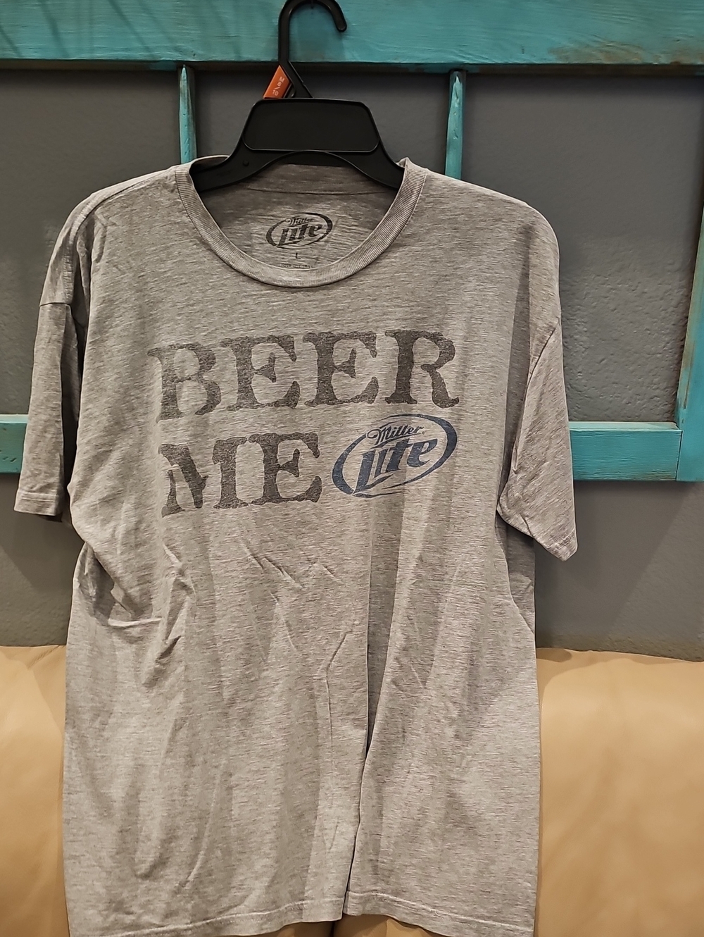 Miller Lite Gray 'Beer Me' Short Sleeve Men's Tee